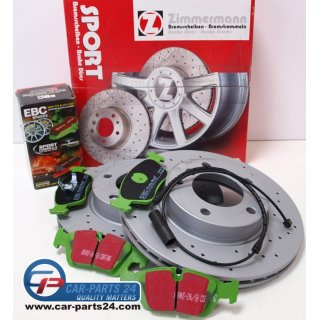 Zimmermann Sport 286x22mm with EBC greenstuff Brakepads for BMW E46 & Z4