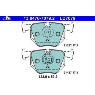 ATE Ceramic Bremsbelge hinten fr BMW e46 e38 e39 X3 e53 X5 e53 Z4