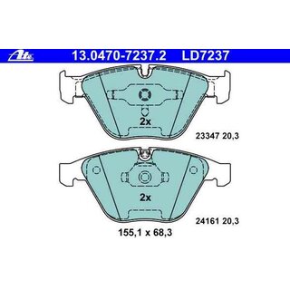 ATE Ceramic front brake pads for BMW e90 e91 e92 e93 e84 with 348mm brake discs