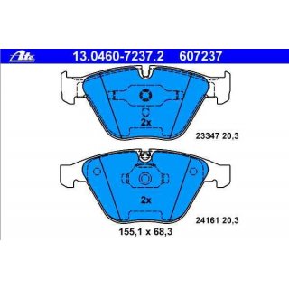 ATE front brake pads for BMW e90 e91 e92 e93 e84 with 348mm brake discs