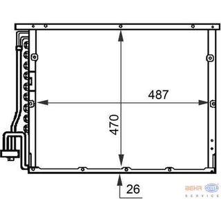 Mahle Behr Kondensator Klimaanlage fr BMW e36