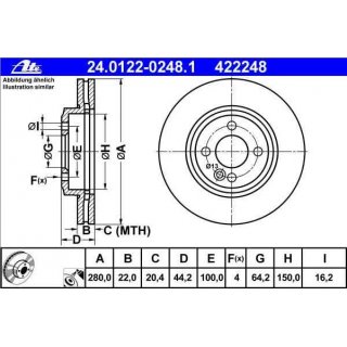 ATE Bremsscheiben vorne 294x22mm fr Mini R55 - R57