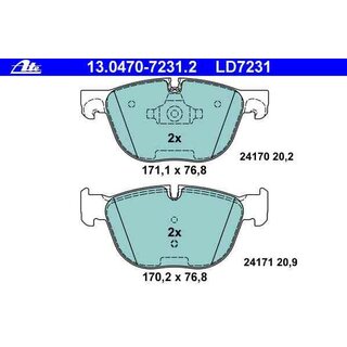 ATE CERAMIC Bremsbelge Vorderachse fr BMW X5 & X6 E70 - E72