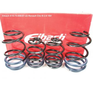 Eibach Pro-Kit 20/25mm lowering springs for Renault Clio Sport 3  2,0 16V to 06.2010