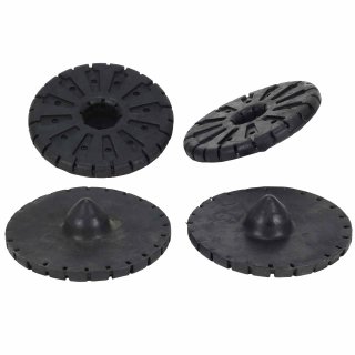 4x Spring Cap Rubber Buffer Rear Axle for Audi A6 C5 Skoda Superb VW Passat