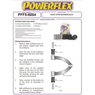 4x Powerflex PU Vorderachse Querlenkerbuchsen Oben fr BMW 5er 6er 7er i8 F01 F06 F07 F10 F11 F12 F13 (Nr.4)