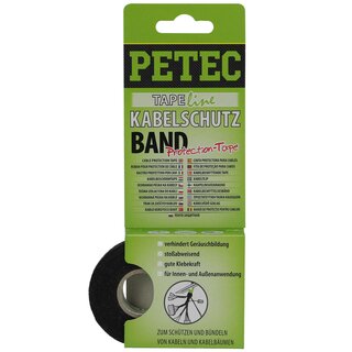 PETEC Kabelschutzband - Protection - Tape 10m x 19mm x 0,3mm