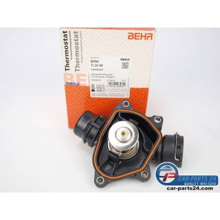 BEHR Thermostat with seal 88C BMW e38 730D e39 530D --> 09.1999