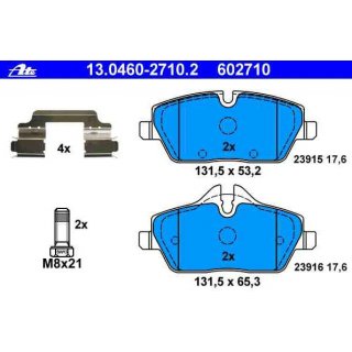 ATE front brake pads for BMW 1er e81 e87 e82 e88 / Mini R55 R56 R57 R58 R59