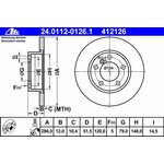 ATE Bremsscheibe Vorderachse fr BMW E36 & Z3 286x12mm