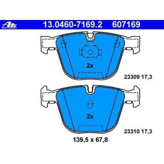 ATE Bremsbelge hinten BMW e60 e61 e63 e64 e65 e66 X5 e70 fr 345mm Bremsscheiben