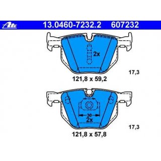 ATE Bremsbelge Hinterachse fr BMW X5 & X6 E70 - E72