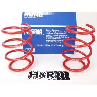 H&R 40/0mm lowering springs for BMW e39 Touring with rear air suspension