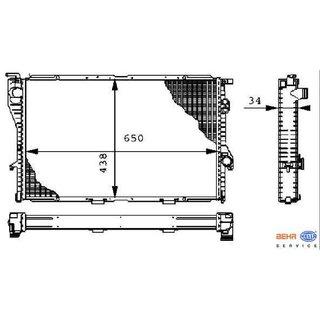 MAHLE BEHR Premium Line fr BMW e39 & e38 2,5TDS