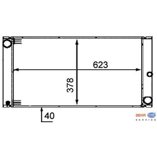 MAHLE Behr Premium Line Khler fr BMW E60 525d 530d E65 E66 730d 740d mit Automatikgetriebe