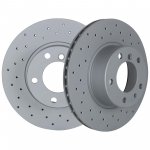 Zimmermann Sport brake discs drilled BMW e34 e32 Front...