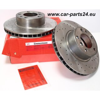 Zimmermann Sport front drilled brake disc BMW e34 e32 302x28mm