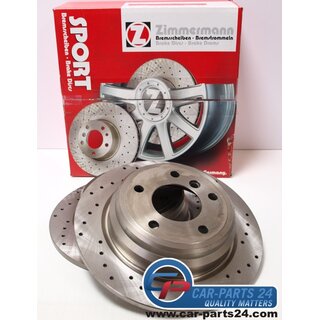 Zimmermann Sport drilled rear brake disc for BMW e39 298x10mm