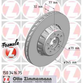 Zimmermann Formula Z BMW VA rechts 345x32mm E39 M5