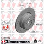 Zimmermann Sport Bremsscheibe 324x12mm Hinterachse fr...