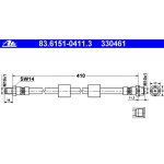 ATE brake line / brake hose / front axle for BMW E39