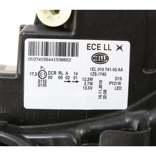 Hella Bi-Xenon Scheinwerfer links BMW 1er F20 F21 bis Bj. 03.2015