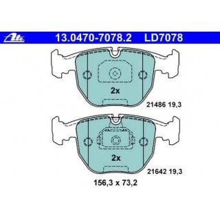 ATE Ceramic Bremsbelge vorne fr BMW e39 (324 + 348mm) e38 X5 e53 (332mm) X3 e83