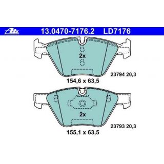 ATE Ceramic Bremsbelge Vorderachse BMW 5er e60 / e61 fr 310mm Scheiben