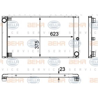 Motorkhler von Hella fr BMW E60 E61 E63 E64 6Zyl. Diesel