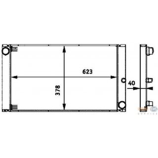 Motorkhler von Hella fr BMW E60 E61 6Zyl. Diesel