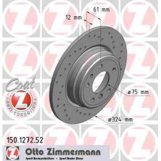 Zimmermann Sport Bremsscheiben HA BMW e38 & e31 324x12mm