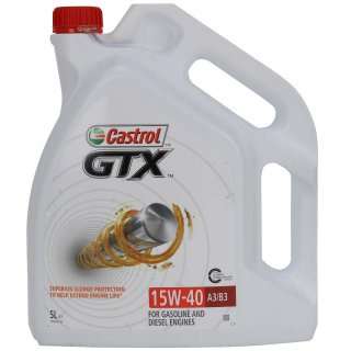 Castrol GTX SAE 15W-40 A3/B3 Motorl 5L