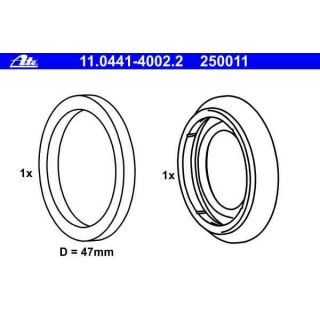 ATE Dichtungssatz, Bremssattel Hinterachse fr BMW E36 E46 E34 E32 E31 Z3 Z4