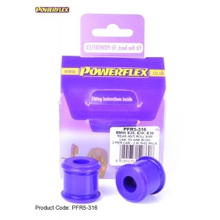 2 x Powerflex PFR5-316 untere PU Buchse fr Pendelsttze hinten BMW e28 e30 e36 (Nr.16)