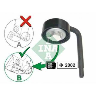 INA Spannrolle Keilrippenriemen (Klimakompressor) BMW E46 E39 E38 E53 Diesel