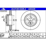 ATE rear brake discs 330x20mm BMW F10 F18 F11