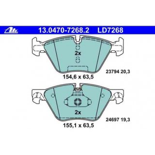 ATE Ceramik front brake pads BMW F10 F18 F11 for 330mm brake discs