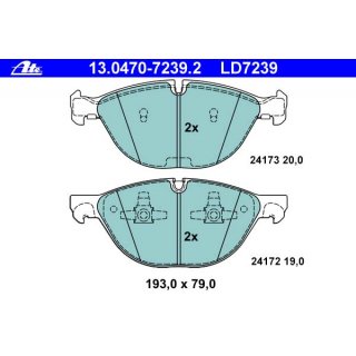 ATE Ceramic front brake pads BMW X5 E70 X6 E71 E72 for 365mm brake discs