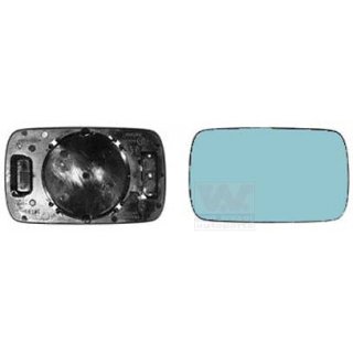 Spiegelglas rechts beheizt konvex blau getnt fr BMW E36 E34 E39 Lnge 15,6cm