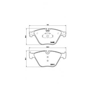 Brembo front Brake Pads for BMW F10 F11 F18 F07 F12 F13 F06 F01 F02 F03 F04 for 348x30mm brake discs