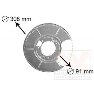 Splash Panel, Brake Disc Rear Axle left BMW E36 E46 Z4