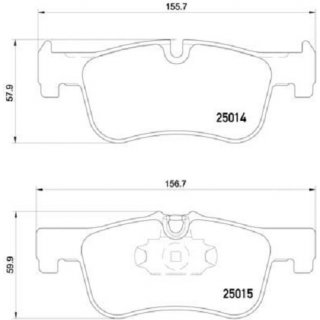 Brembo Brake Pads for BMW F20 F21 with 284mm Brake Discs