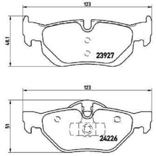 Brembo brake kit 300x20mm rear axle BMW E81 E87 130i 123d E90 E91 E92 E93 E84