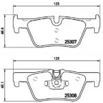 Brembo Brake pads Rear Axle for BMW F20 F21 F30 F31 F32 F34