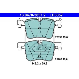 ATE Ceramic front brake pads for BMW F20 F21 F22 F23 F87 F30 F31 F35 F80 F34 F36 F25