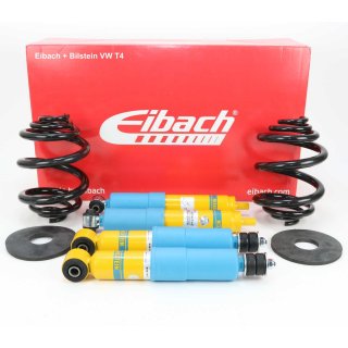 Eibach Pro-Kit 40-45mm + 2x Bilstein B6 Gasdruck Sport-Stodmpfer Hinterachse fr Volkswagen VW T4 + 2x Bilstein B6 Gasdruck Sport-Stodmpfer Vorderachse fr Volkswagen VW T4