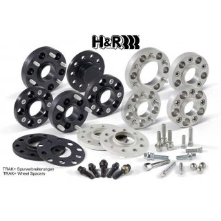 Wheel Spacer H & R Track black 30mm per axle for div. BMW