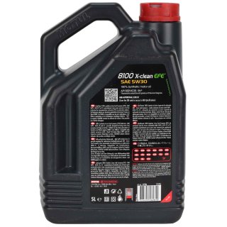 Motul 8100 X-CLEAN EFE 5W30 Motorl BMW Longlife 2004 Freigabe 5 Liter