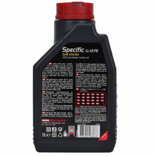 Motul SPECIFIC LL-12 FE 0W30 Motorl 1 Liter