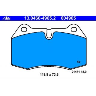 ATE Bremsbelge Vorderachse fr BMW E38 728i 730i 735i 725tds 730d E31 840 850